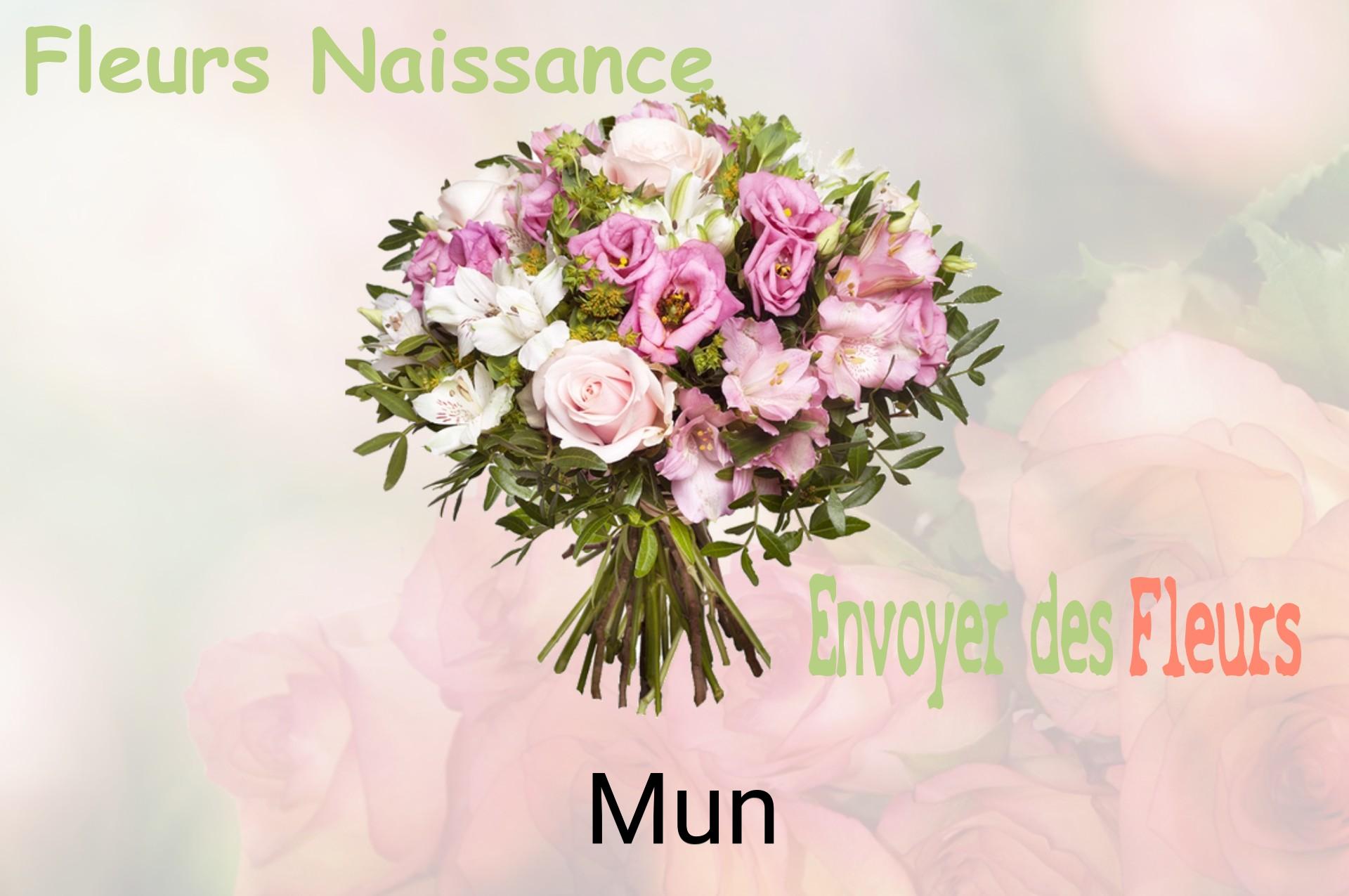 Bouquet de fleurs de naissance livré à Mun